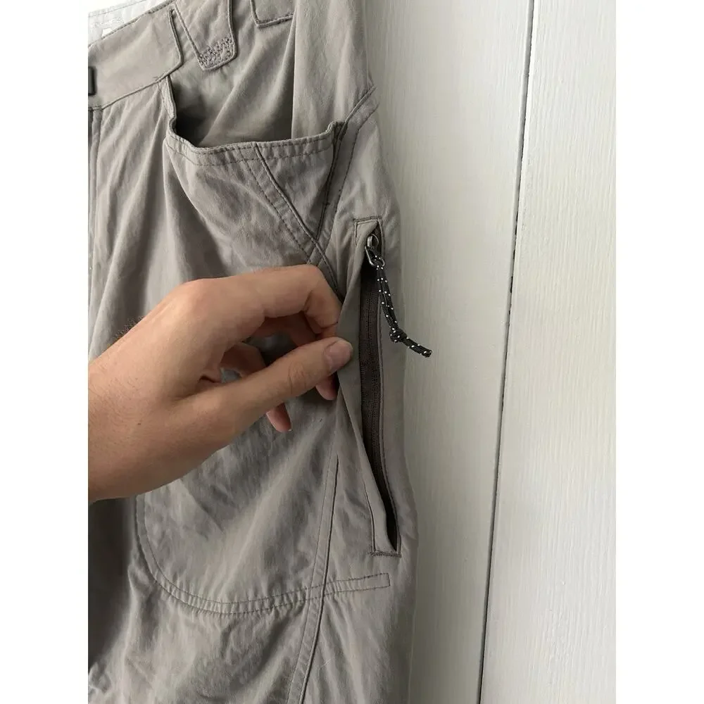 Mountain Hardwear Convertible Zip Off Hiking Pants Men’s M Regular Gray Nylon